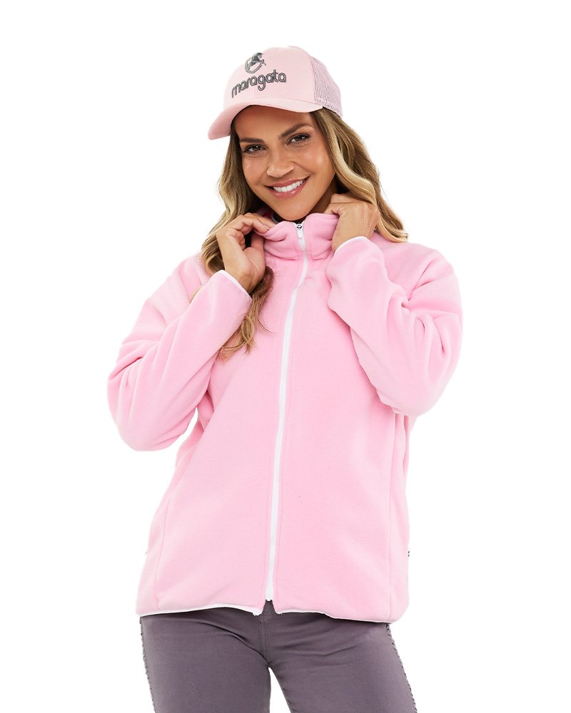 07 jaqueta fleece soft feminina maragata azul marinho m